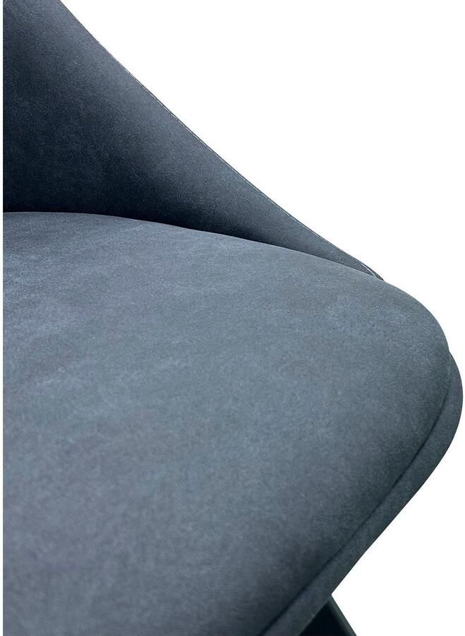 ByLIVING Eetkamerstoel Jasper (2-stuks set) Zitkuip 360° draaibaar zwart metaal keukenstoel diverse bekleding (set) - Foto 2