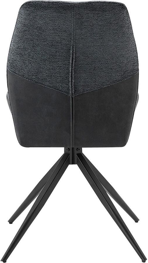 ByLIVING Eetkamerstoel Snap 2-delige set met 360 graden draaifunctie vintage microvezel en boucle stof (set 2 stuks) - Foto 10