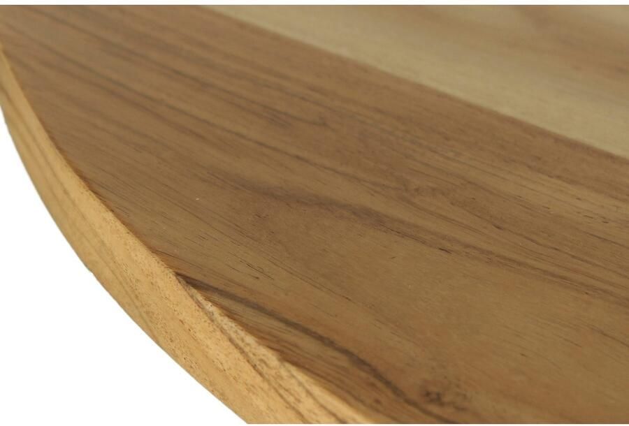 ByLIVING Eettafel Arrow met 2 5 cm dikke ronde massief houten tafelblad d 100 h 77 cm (1 stuk) - Foto 6