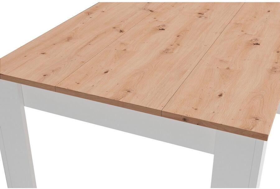 ByLIVING Eettafel Nori Keukentafel in eikenlook frame in antraciet of wit - Foto 3