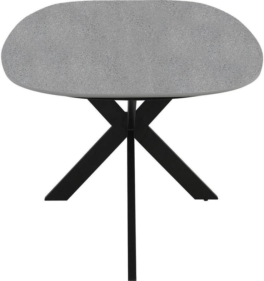 ByLIVING Eettafel Ovaal in bootvorm tafelblad in natuursteen-look grijs breedte 200 cm - Foto 2