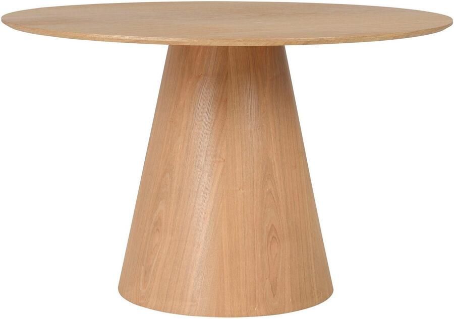 ByLIVING Eettafel Rond met echt houtfineer eiken natuur rond diameter 120 cm - Foto 2