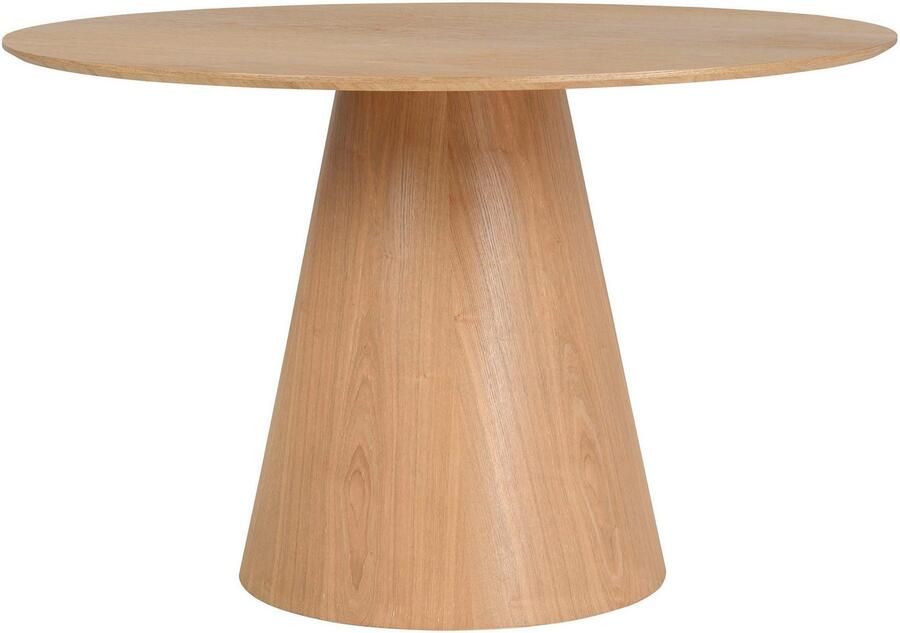 ByLIVING Eettafel Rond met echt houtfineer eiken natuur rond diameter 120 cm - Foto 3