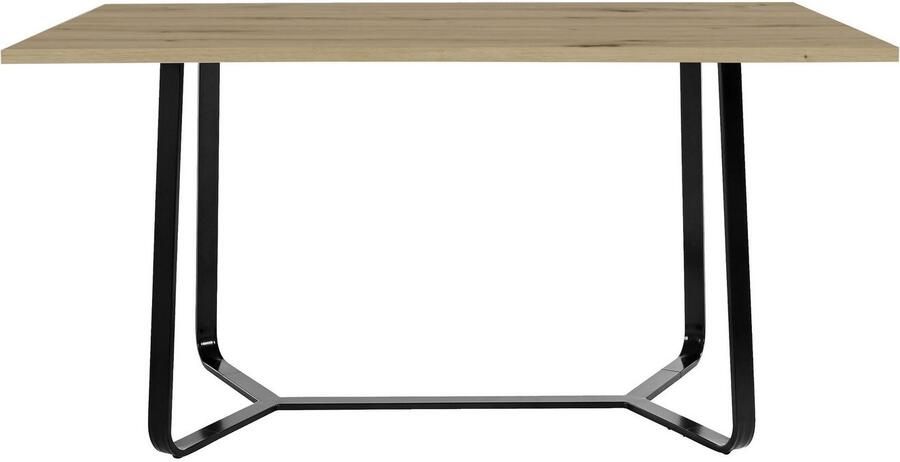ByLIVING Eettafel Talea modern design 140 cm en 160 cm artisan eik old style wood beton (1 stuk) - Foto 5