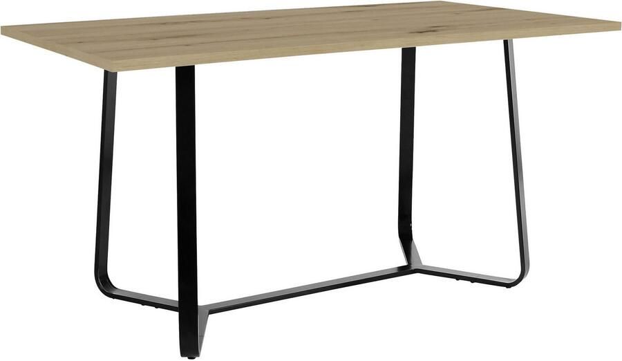 ByLIVING Eettafel Talea modern design 140 cm en 160 cm artisan eik old style wood beton (1 stuk) - Foto 3