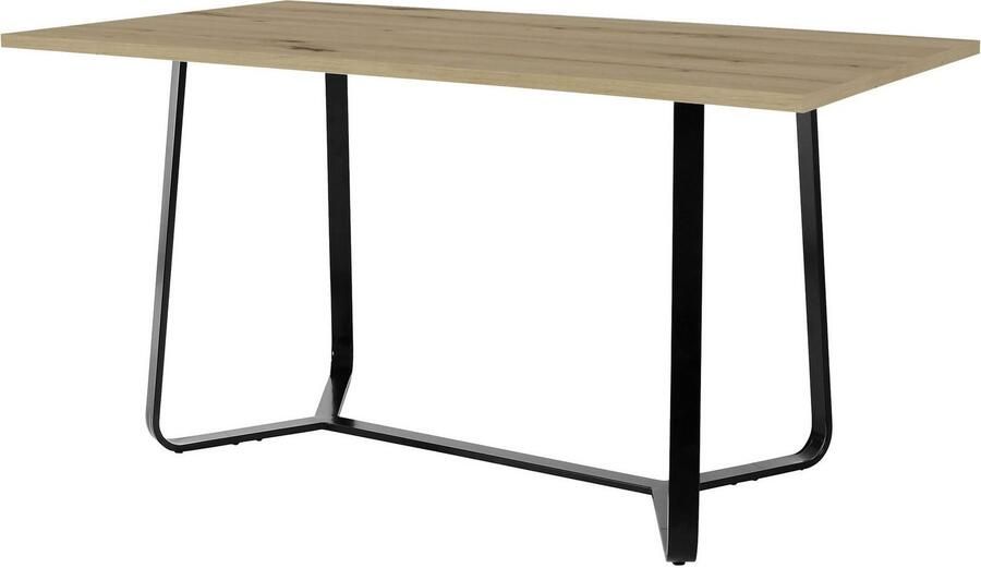 ByLIVING Eettafel Talea modern design 140 cm en 160 cm artisan eik old style wood beton (1 stuk) - Foto 4