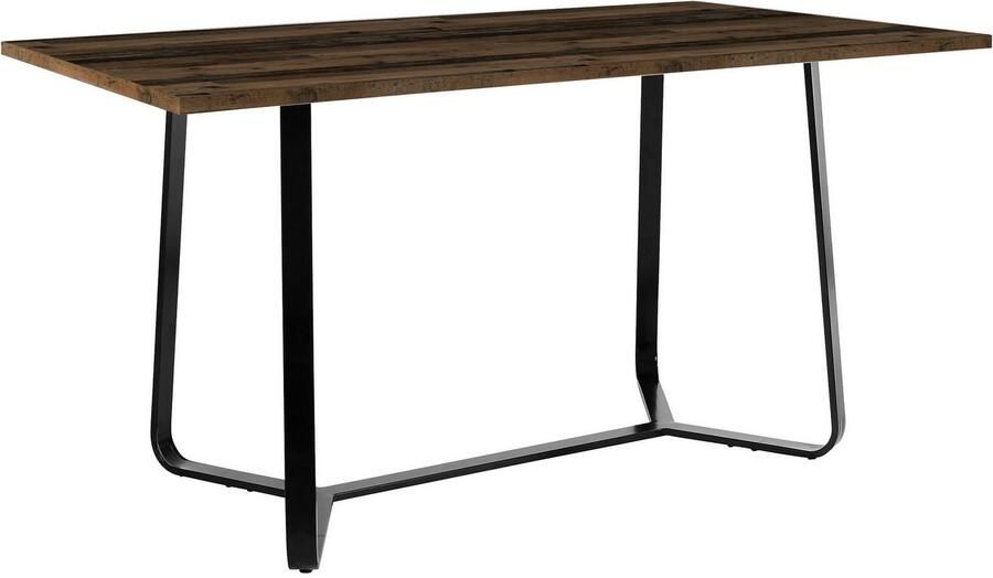 ByLIVING Eettafel Talea modern design 140 cm en 160 cm artisan eik old style wood beton (1 stuk) - Foto 2