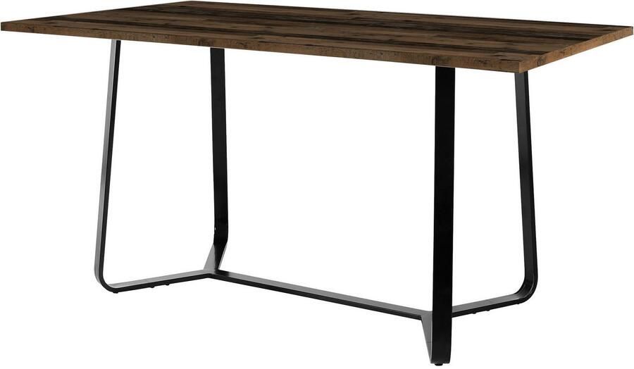 ByLIVING Eettafel Talea modern design 140 cm en 160 cm artisan eik old style wood beton (1 stuk) - Foto 3