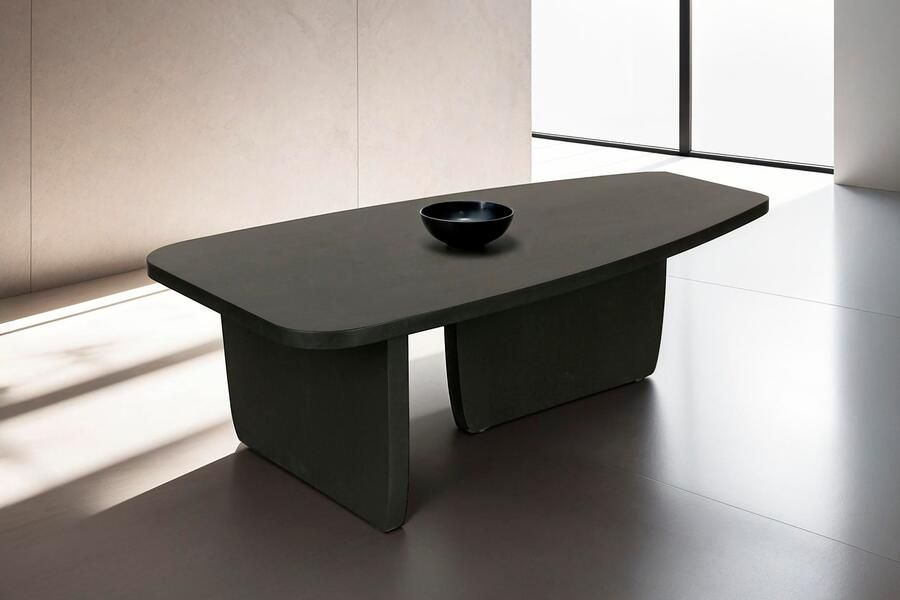 ByLIVING Salontafel BOLT Vrijvorm tafel in zwart gelakt acaciahout 25mm tafelblad (1 stuk) - Foto 1