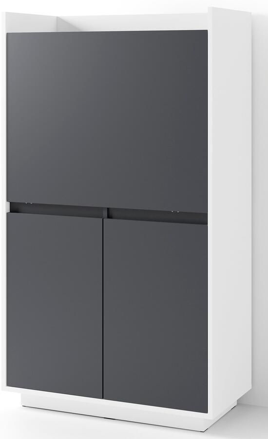 ByLIVING Secretaire Hannes ruimtebesparende werkoplossing met veel opbergruimte breedte 80 cm