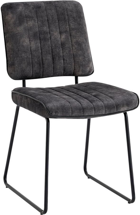 ByLIVING Stoel met beugelpoten Liam 4-delige set moderne stoel in praktische 4-set met metalen frame (set 4 stuks) - Foto 6