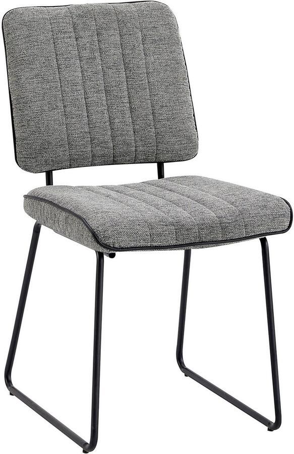 ByLIVING Stoel met beugelpoten Liam 4-delige set moderne stoel in praktische 4-set met metalen frame (set 4 stuks) - Foto 7