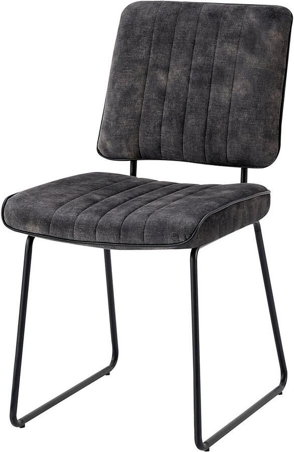 ByLIVING Stoel met beugelpoten Liam 4-delige set moderne stoel in praktische 4-set met metalen frame (set 4 stuks) - Foto 7
