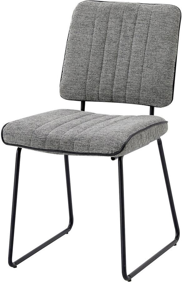ByLIVING Stoel met beugelpoten Liam 4-delige set moderne stoel in praktische 4-set met metalen frame (set 4 stuks) - Foto 8