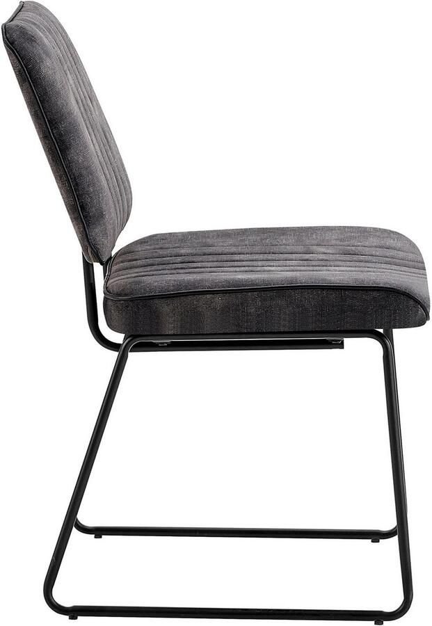 ByLIVING Stoel met beugelpoten Liam 4-delige set moderne stoel in praktische 4-set met metalen frame (set 4 stuks) - Foto 5
