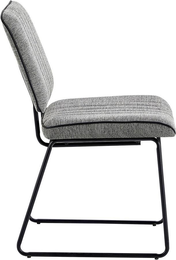 ByLIVING Stoel met beugelpoten Liam 4-delige set moderne stoel in praktische 4-set met metalen frame (set 4 stuks) - Foto 5