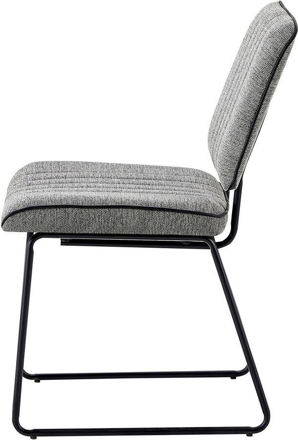 ByLIVING Stoel met beugelpoten Liam 4-delige set moderne stoel in praktische 4-set met metalen frame (set 4 stuks) - Foto 6