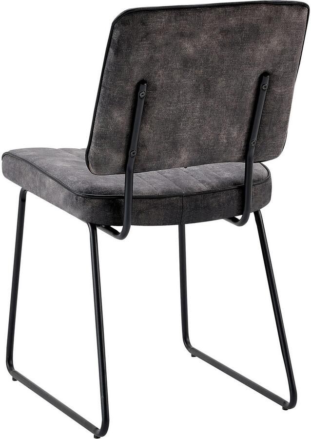 ByLIVING Stoel met beugelpoten Liam 4-delige set moderne stoel in praktische 4-set met metalen frame (set 4 stuks) - Foto 3