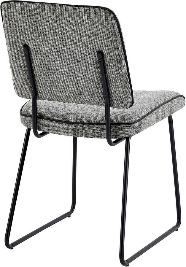 ByLIVING Stoel met beugelpoten Liam 4-delige set moderne stoel in praktische 4-set met metalen frame (set 4 stuks) - Foto 3