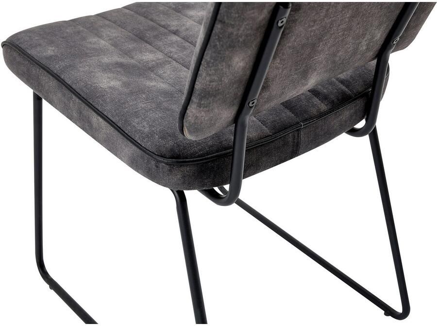 ByLIVING Stoel met beugelpoten Liam 4-delige set moderne stoel in praktische 4-set met metalen frame (set 4 stuks)