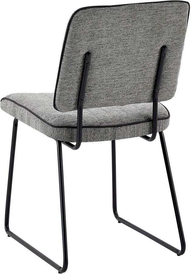 ByLIVING Stoel met beugelpoten Liam 4-delige set moderne stoel in praktische 4-set met metalen frame (set 4 stuks) - Foto 4