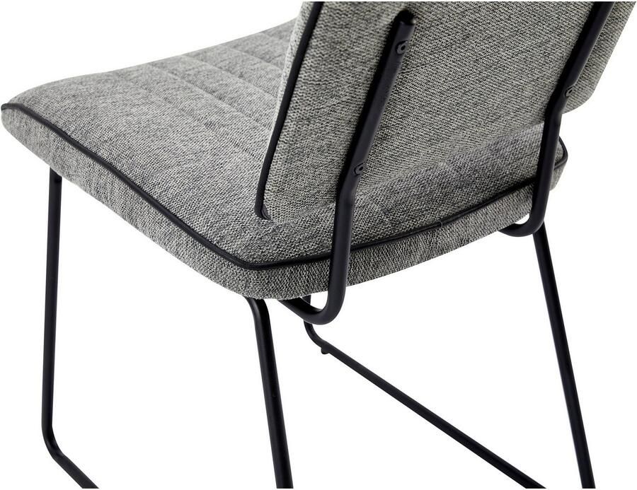 ByLIVING Stoel met beugelpoten Liam 4-delige set moderne stoel in praktische 4-set met metalen frame (set 4 stuks) - Foto 2