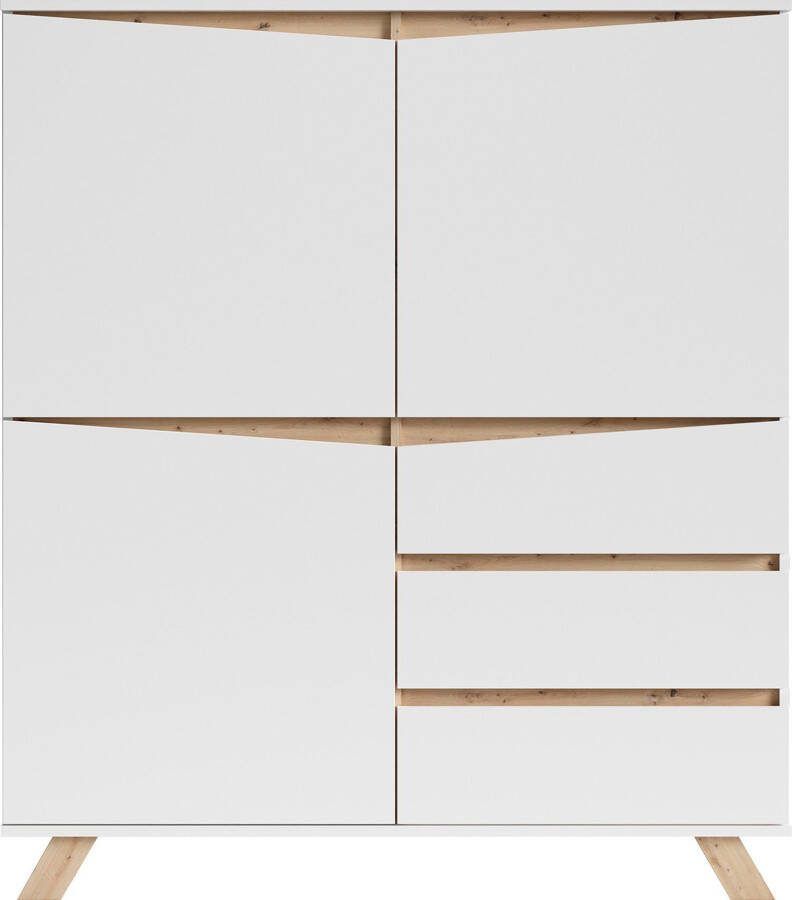 INOSIGN Highboard VALENTIN 3 lades en 3 deuren breedte 120 cm in modern scandi-design - Foto 5
