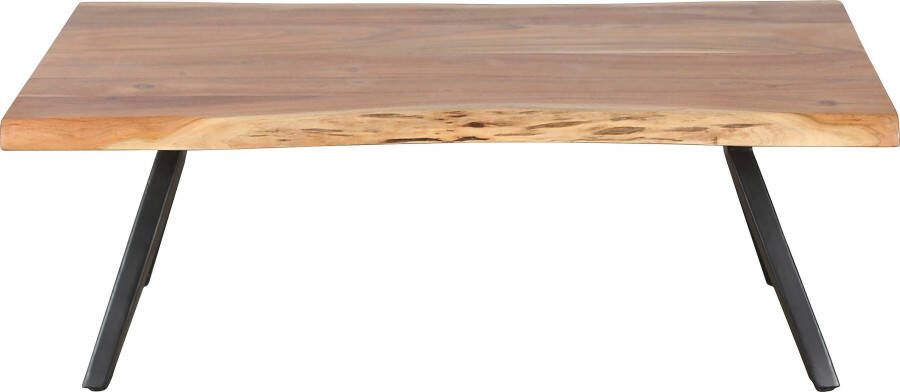 ByLIVING Salontafel Cheta van massief acaciahout 35 mm met natuurlijk schaaldeel breedte 115 cm - Foto 8