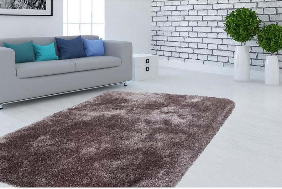 Calo-deluxe Hoogpolig vloerkleed Giora 200 getuft bijzonder zacht door microvezel woonkamer slaapkamer - Foto 3