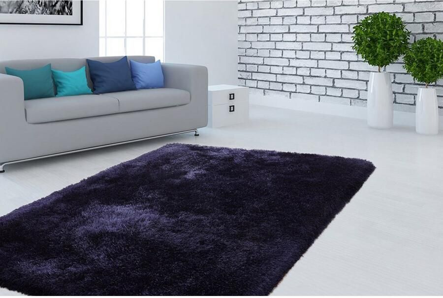 Calo-deluxe Hoogpolig vloerkleed Giora 200 getuft bijzonder zacht door microvezel woonkamer slaapkamer - Foto 2