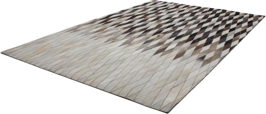 Kayoom Vachtvloerkleed Lavish 510 Patchwork echt leer bont woonkamer - Foto 6