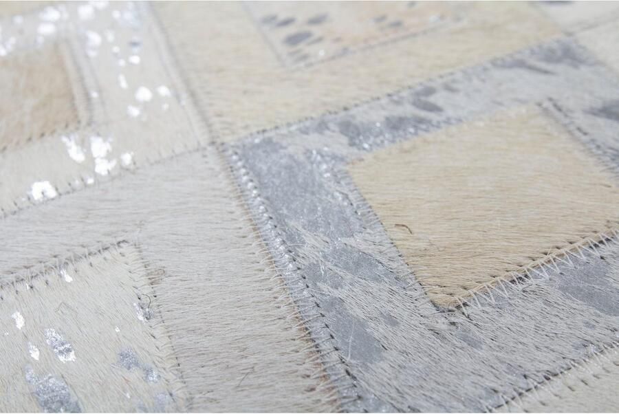 Kayoom Creme Grijs vloerkleed 160x230 cm A-symmetrisch patroon Geruit Modern - Foto 3