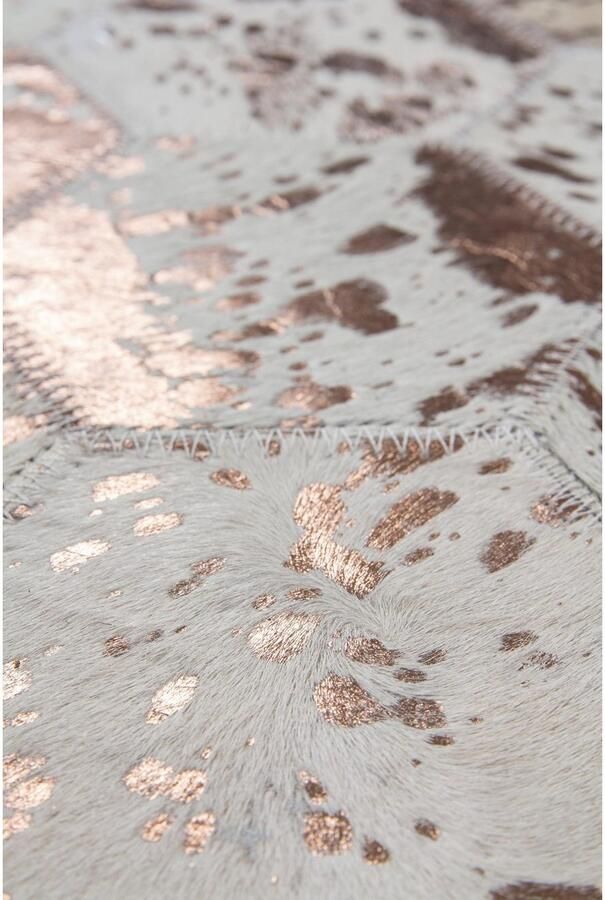 Kayoom Vloerkleed Spark 210 100% leer uniek pluisvrij geschikt voor allergieën & vloerverwarming - Foto 3