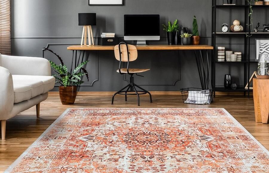 Calo-deluxe Vloerkleed Castor 5000 Korte pool met franje woonkamer - Foto 10