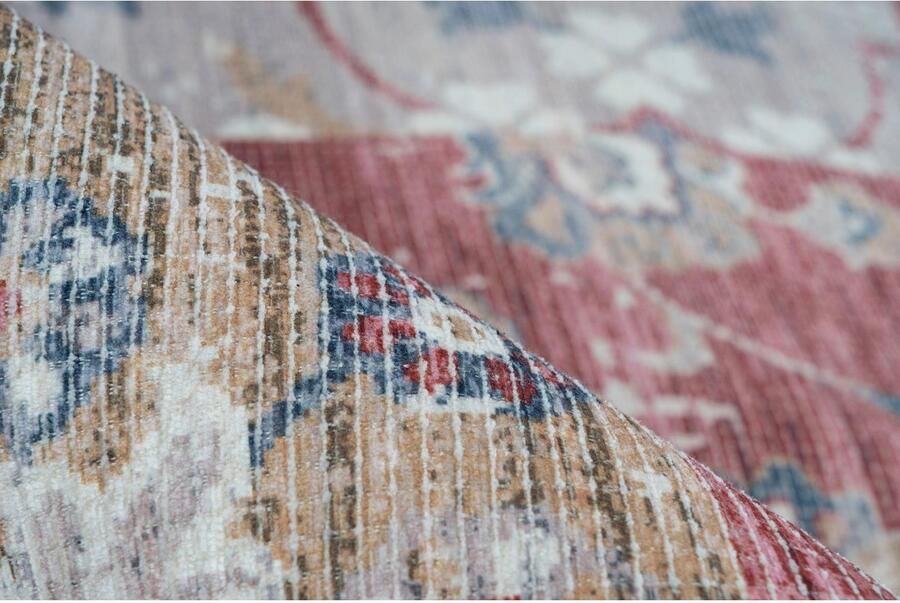 My home Vloerkleed Arnau Vintage-design vloerkleed in used look oriëntaals platweefsel - Foto 12