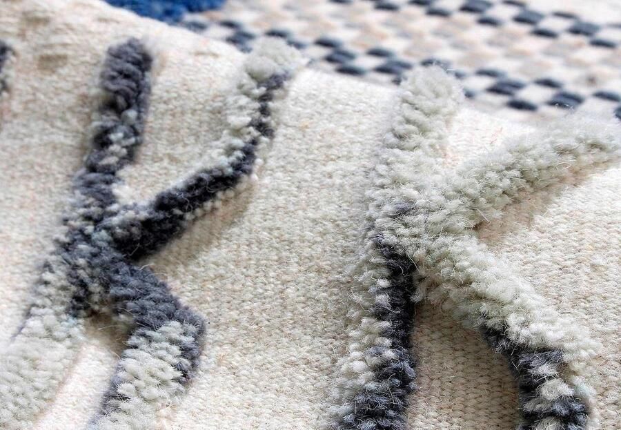 PremiumX Kayoom Wollen vloerkleed met prachtig patroon en geweldige kleur 160 x 230 Ivory - Foto 2