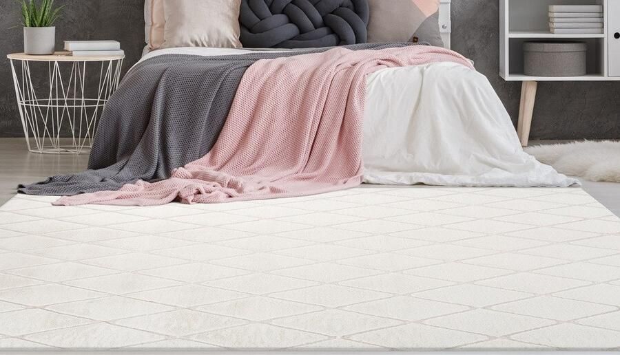 Calo-deluxe Vloerkleed Jardan-2000 bijzonder zacht door microvezel ruitdessin - Foto 7