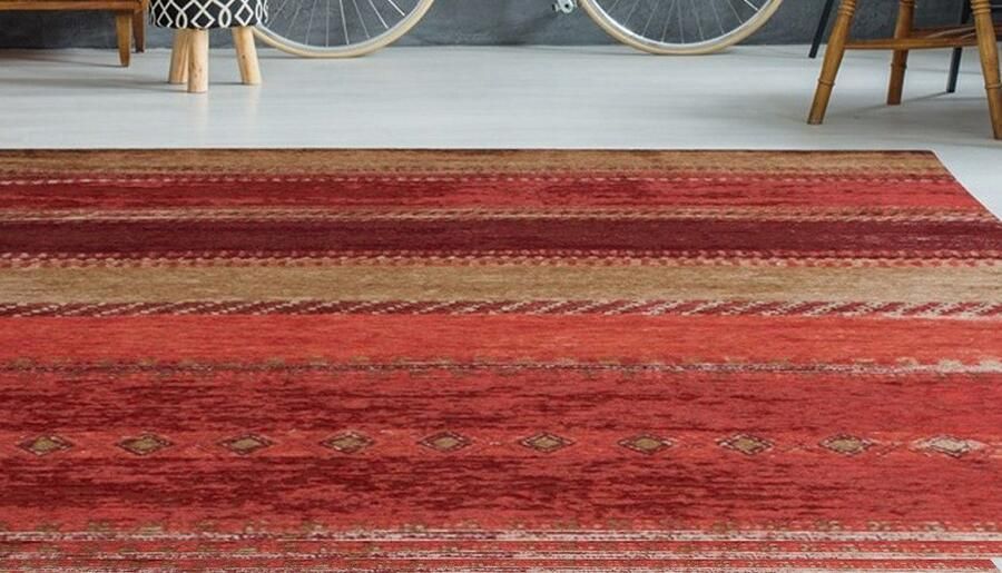 My home Vloerkleed Lewe Vintage plat vloerkleed gemakkelijk in onderhoud zacht - Foto 7