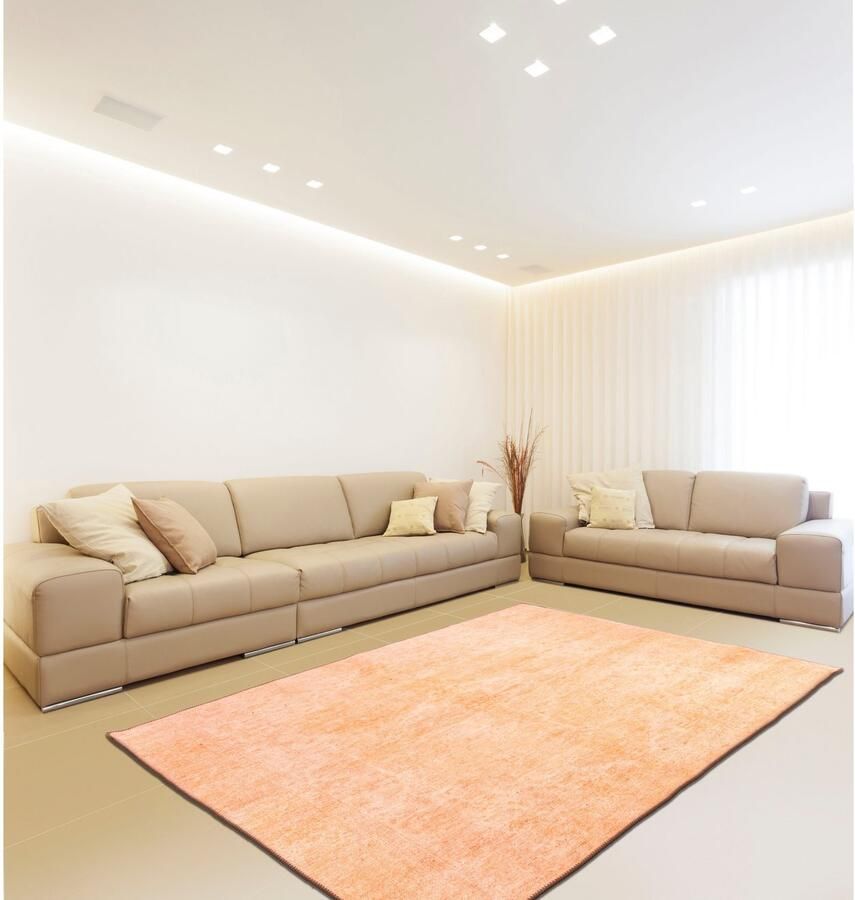 Me gusta Vloerkleed Faye 825 Platte stof bedrukt motief woonkamer eetkamer