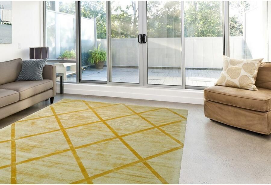 Kayoom Vloerkleed Luxury 210 Kortpolig handgeweven hoog-laag structuur woonkamer - Foto 3