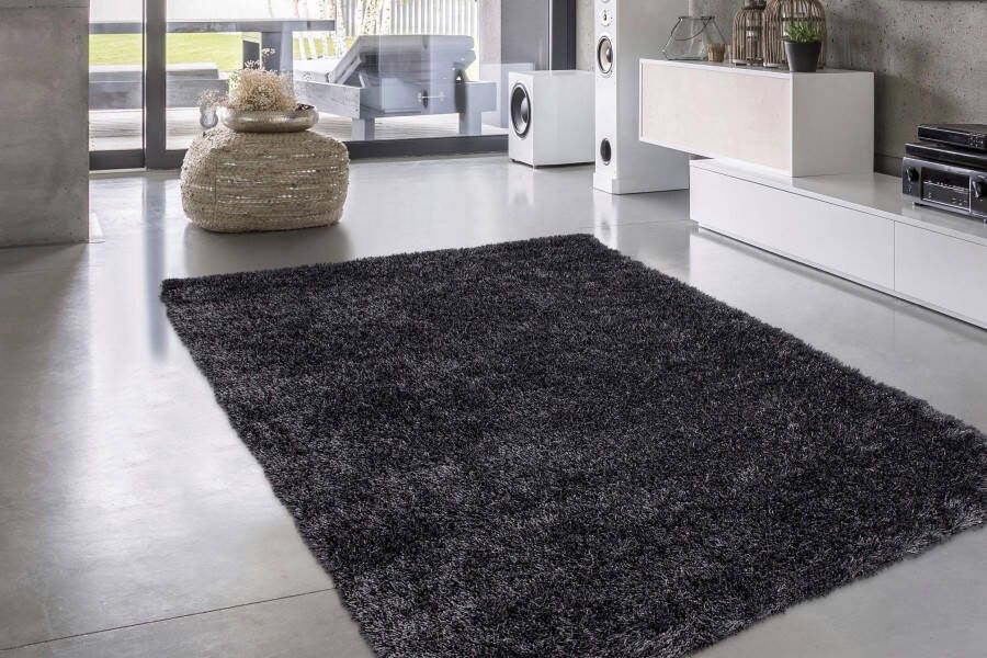 Bruno Banani Hoogpolig vloerkleed ALGA Uni shaggy langpolig bijzonder zacht en knus woonkamer - Foto 3
