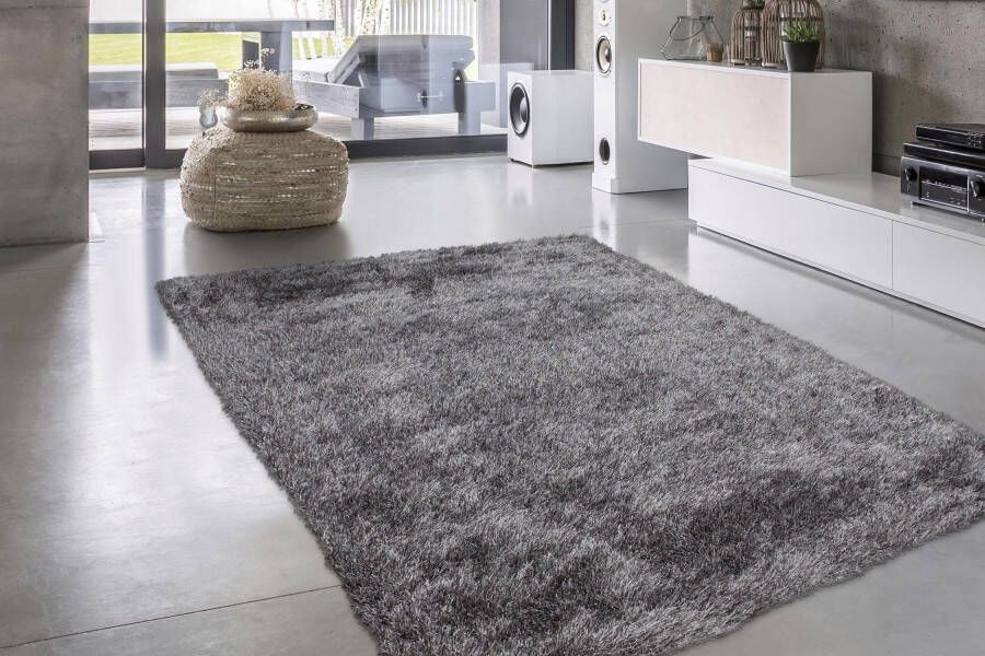 Bruno Banani Hoogpolig vloerkleed ALGA Uni shaggy langpolig bijzonder zacht en knus woonkamer - Foto 4