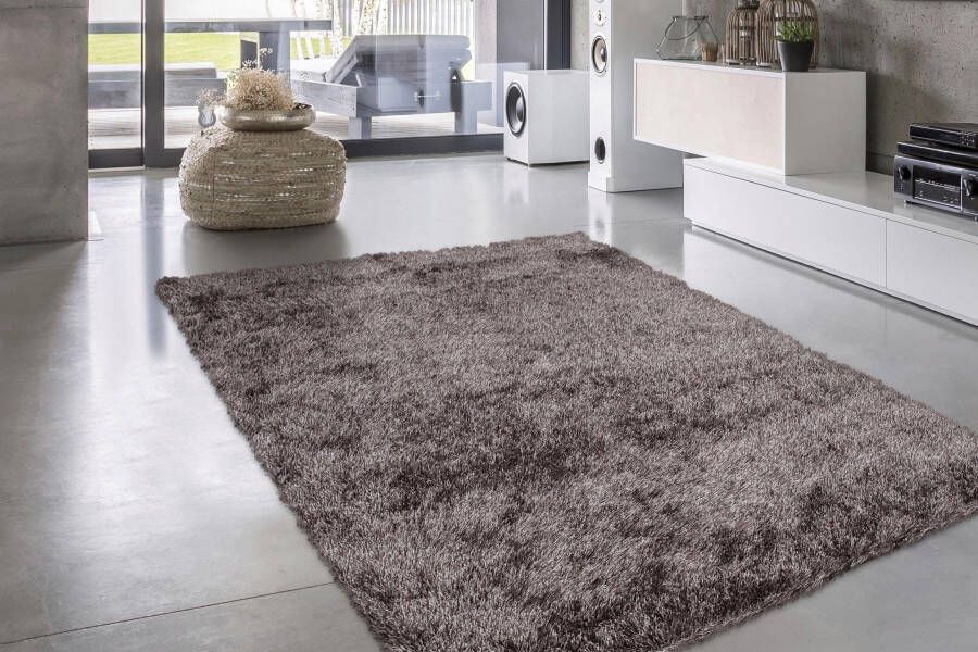 Bruno Banani Hoogpolig vloerkleed ALGA Uni shaggy langpolig bijzonder zacht en knus woonkamer - Foto 2