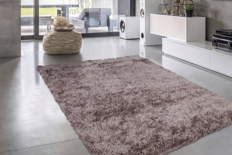 Bruno Banani Hoogpolig vloerkleed ALGA Uni shaggy langpolig bijzonder zacht en knus woonkamer - Foto 7