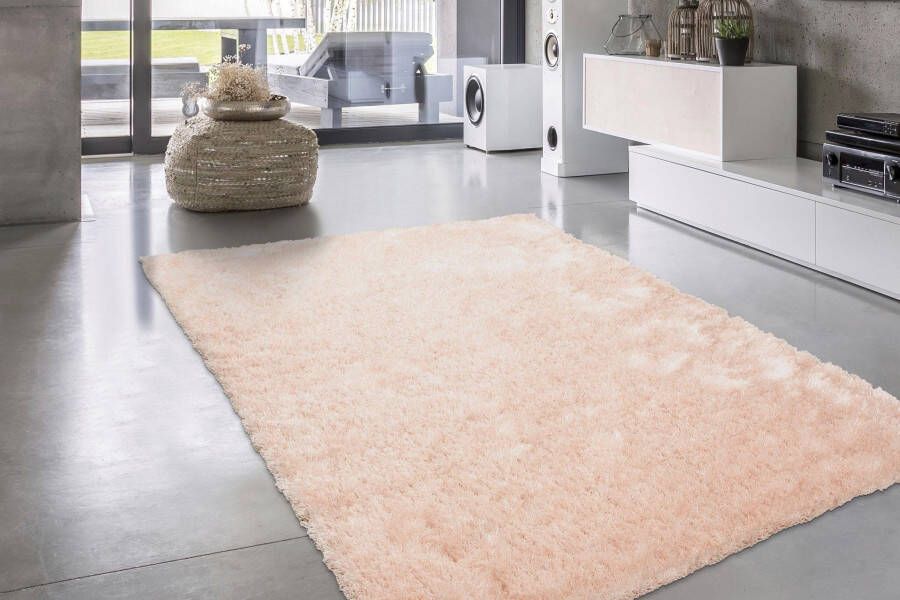 Bruno Banani Hoogpolig vloerkleed ALGA Uni shaggy langpolig bijzonder zacht en knus woonkamer - Foto 4