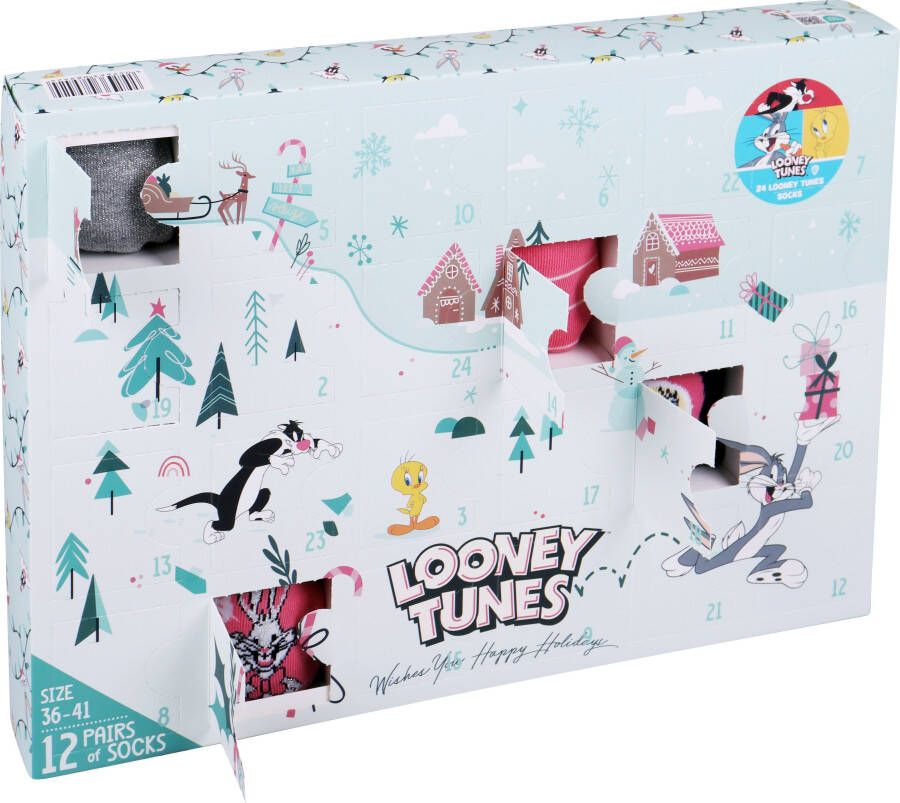 Capelli New York Adventskalender met 24 deurtjes en 12 paar sokken (24-delig) - Foto 8