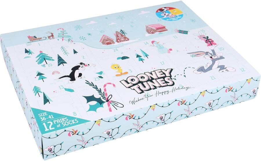 Capelli New York Adventskalender met 24 deurtjes en 12 paar sokken (24-delig) - Foto 5