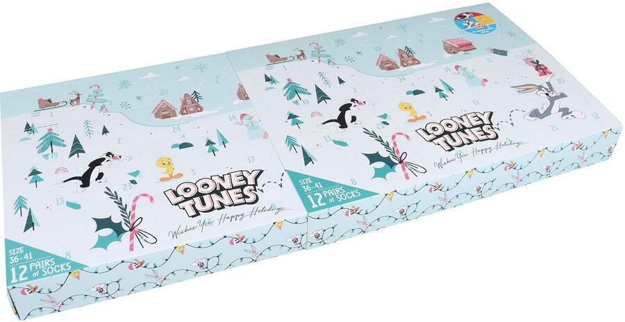 Capelli New York Adventskalender met 24 deurtjes en 12 paar sokken (24-delig) - Foto 6