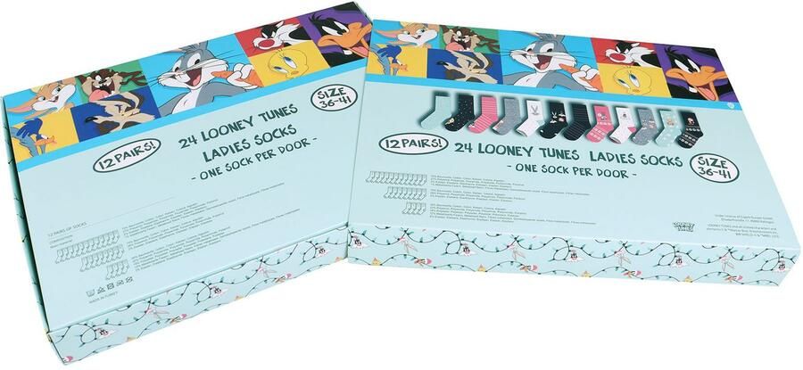 Capelli New York Adventskalender met 24 deurtjes en 12 paar sokken (24-delig) - Foto 7