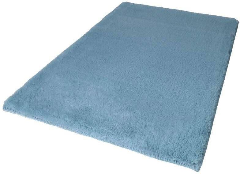 Carpet City Badmat Topia Mats badmat uni Hoge pool konijnenvacht-touch polyester badmat wasbaar (1 stuk)